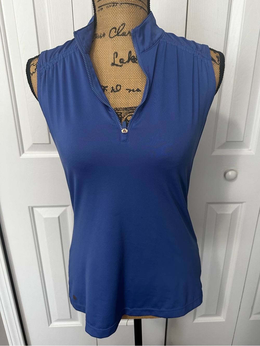 EP Pro New York Blue Sleeveless Golf Shirt